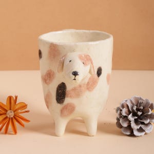 Custom Animal Shaped Mug | Handmade Ceramic Pet Mug | Personalized Dog or Cat Cup | Unique Sculpted Pottery Mug | Gift for Pet Lovers