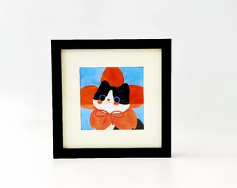 Custom Pet Portrait Ceramic Tile | Personalized Pet Memorial Art | Eternal Dog Cat Photo on Porcelain | Pet Loss Keepsake Gift for Owner