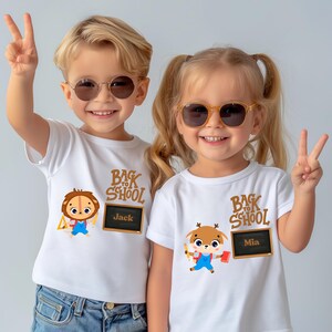 Custom Kids Name Back To School Shirt, Toddler First Day of School Shirt, Kindergarten Shirt With Name,Personalized Kids name back to school