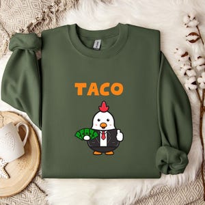 TACO Chicken Sweatshirt, Trump Always Chickens Out Shirt, Protest Shirt, Anti Trump Shirt, Subtle FDT Shirt, Anti MAGA Tee, Democracy Shirt