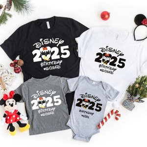 Disney Birthday Girl and Boy Shirt, Disney Birthday Family Shirt, Disney Trip 2025, Disney Birthday Squad Shirt, Disney Birthday Girl Shirts