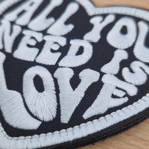 All you need is love velcro morale patch for crossfit, hyrox or Gym bag