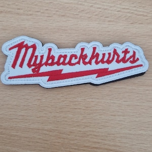 Milwaukee Mybackhurts Velcro Morale Patch for Crossfit, Hyrox, Gym bag