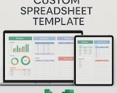 Custom Spreadsheet for Google Sheets & Excel | Custom Order Finance, Budget, Business, Fitness Spreadsheet | Planners, To Do List Template