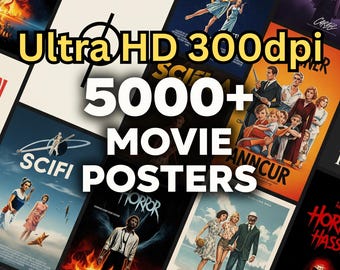 5000+ Movie Poster Bundle, Ultra HD Printable Wall Art (Digital Download)