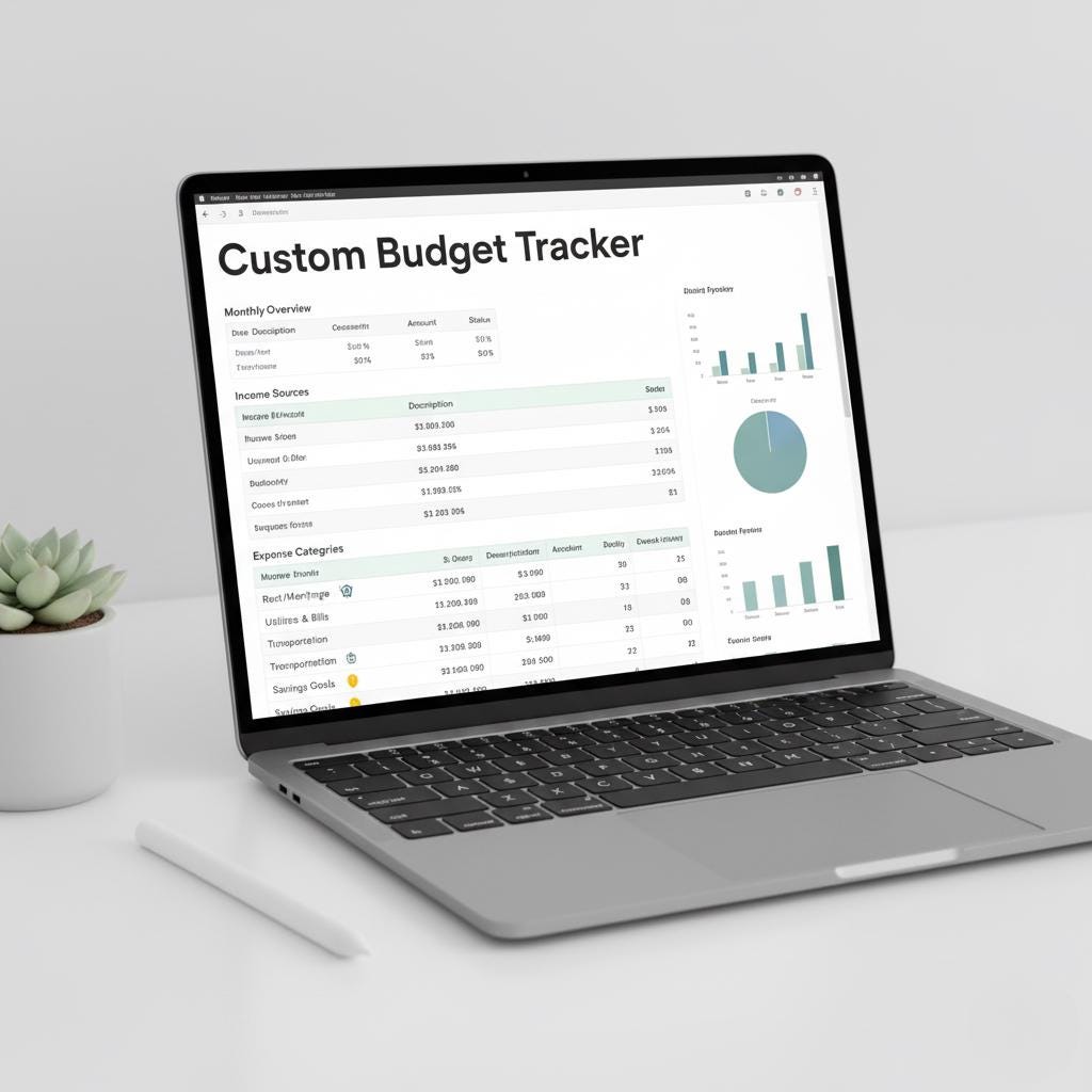 Custom Spreadsheet for Google Sheets & Excel | Custom Order Finance ...