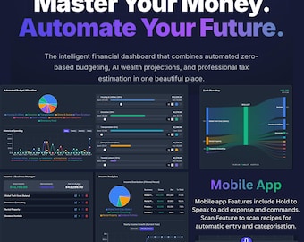 AI Budget Planner | Automated Finance Tracker (Yearly Subscription)