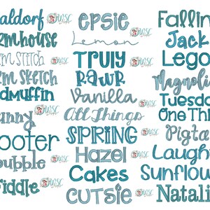 a bunch of words that are written in different languages