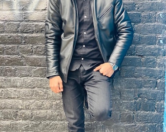 leather jacket in sheep leather for men & wom