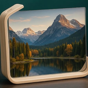 Acrylic Square Photo Frame, Transparent Acrylic Photo Frame, Creative Photo Frame,Acrylic Storage Box,DIY Frame, Wooden Photo Frame