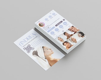Editable Esthetician Business Card Canva Template Spa Branding Beauty Business Card Design Esthetician Card Printable Esthetician Bundle