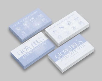 Facial Treatment Aftercare Card Template Editable Canva Skincare Spa Client Care Guide Printable Esthetician After Care Instruction Card