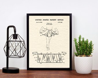 Ballet Skirt Patent Print