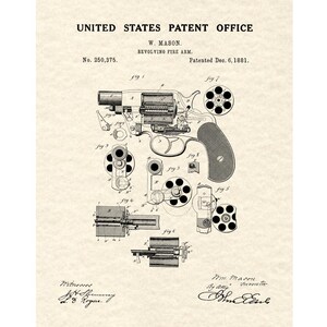 Revolver Patent Print