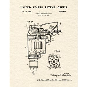Drill Patent Print