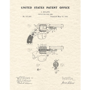 Revolver Patent Print
