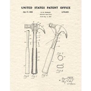 Hammer Patent Print