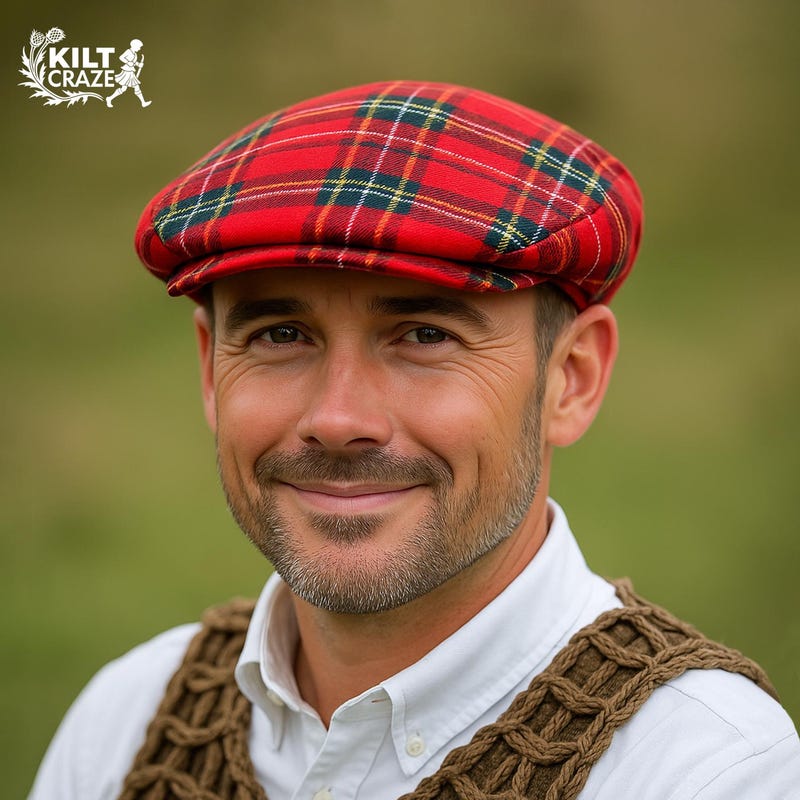 McIvor Tartan Flat Caps main image 1