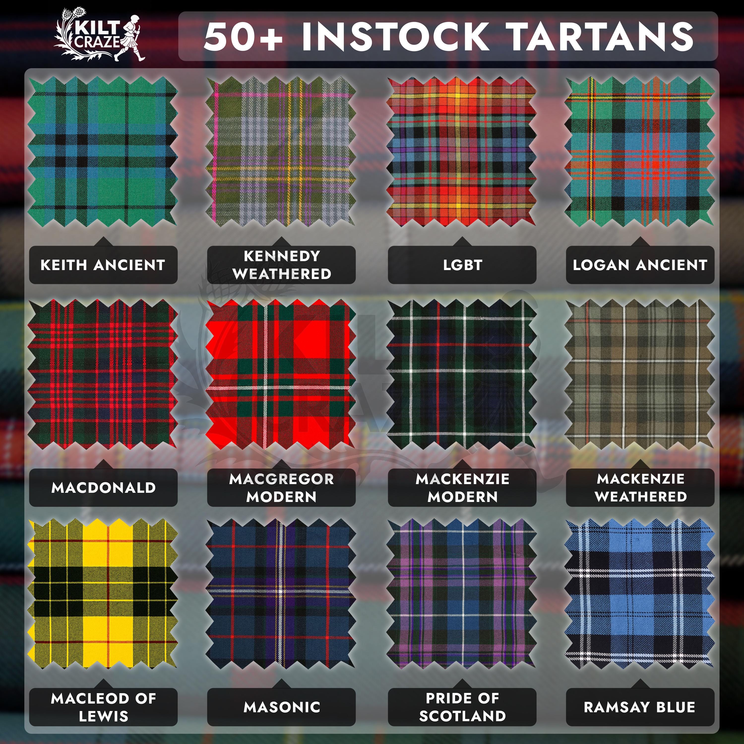 Scottish Clan Tartan Fabric by the Yard 13oz Acrylic Wool Highland ...