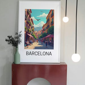 Barcelona A3 Travel Print & Download
