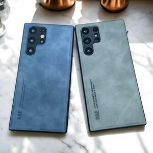 Custodia in pelle di lusso per Samsung - Custodia magnetica per Samsung Galaxy S25 Ultra S24 S23 S22 S21 S20 - Protezione premium in pelle di mucca