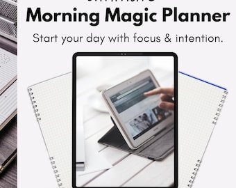 Agenda matinal 5 h 00 pour la productivité et la motivation | Suivi des habitudes quotidiennes | PDF imprimable