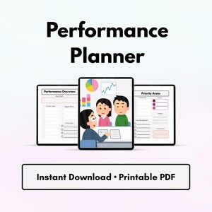 Strumento di pianificazione delle prestazioni per la produttività e il raggiungimento degli obiettivi / Sistema di focalizzazione, monitoraggio dei progressi e successo giornaliero (PDF stampabile)