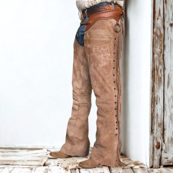 Outfit Tanned Half Chaps Versatility Chaps, Western Shotgun