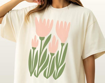 Aesthetic Botanical Shirt, Retro Pressed Flowers Shirt, Boho Wildflowers Shirt, Gardener Shirt, Floral Summer Shirt, Mothers Day Gift