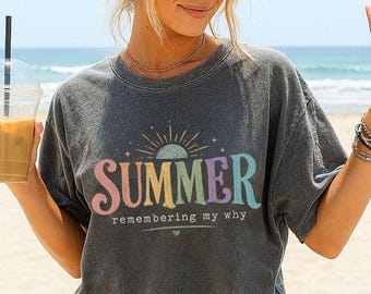Inspirational Summer Shirt, Happy Mental Health Gift, Summer Holiday Shirt, Beach Shirt, Vacay Mood Shirt, Motivational Shirt, Traveler Gift