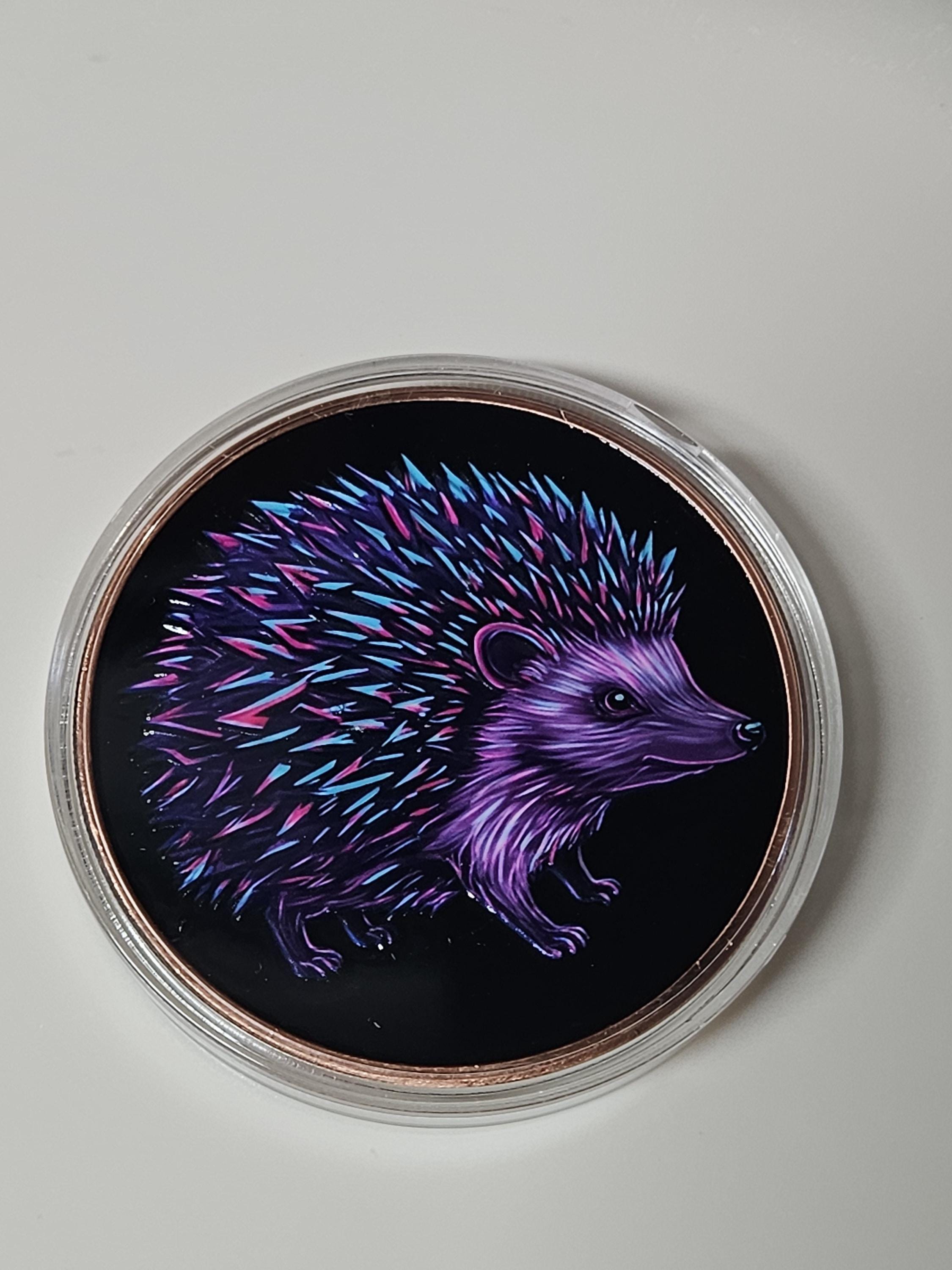 5oz Copper .999 Mystic Night Hedgehog Colorized in Capsule Limited