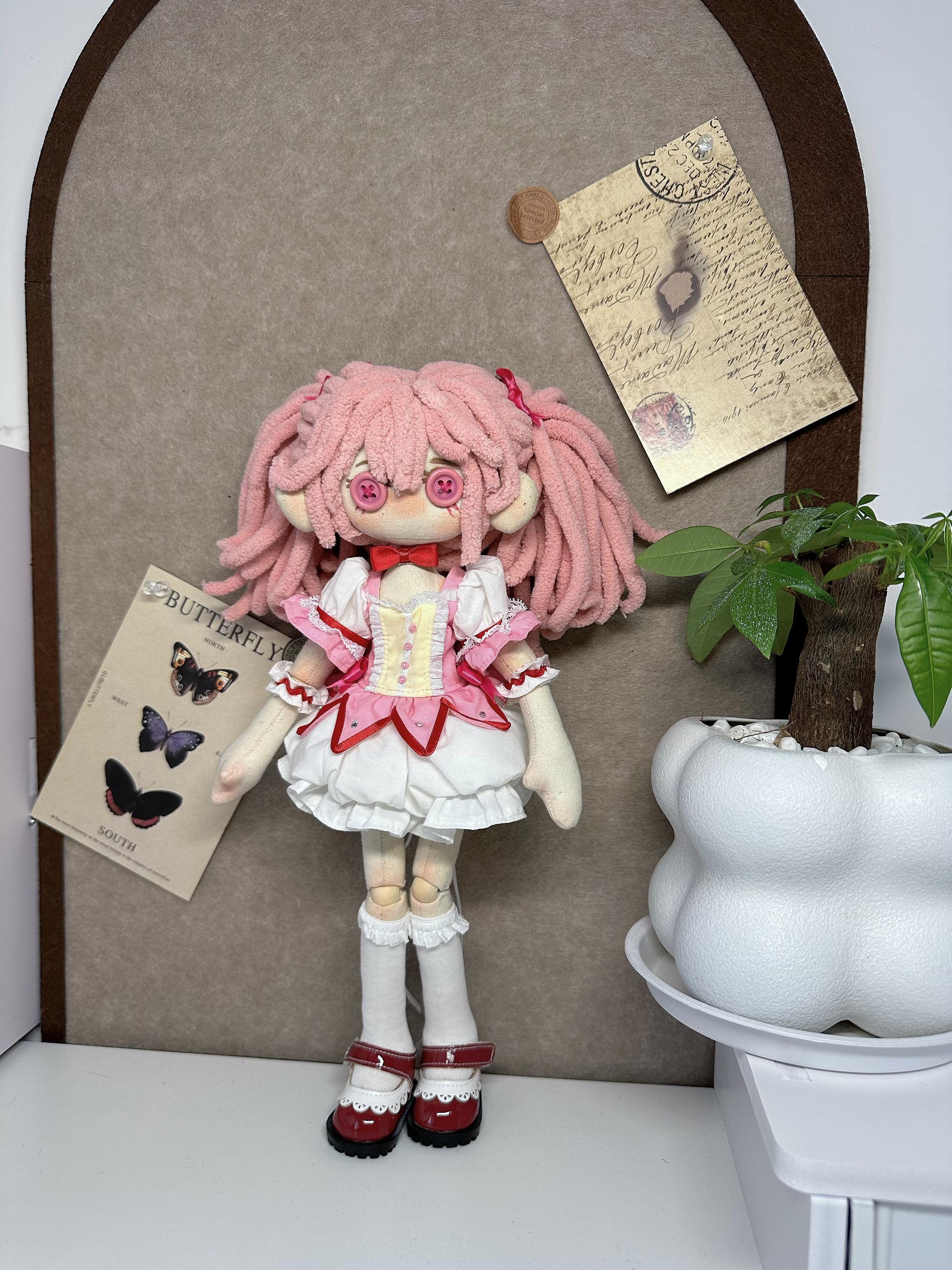 Madoka　ハンドメイド Handmade Arcane Madoka Kaname Doll, Gift, Art Doll - Etsy
