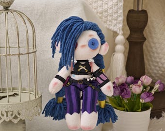 Handgemachte Arcane Mini 8 '' Jinx Doll, Geschenk, Art Doll