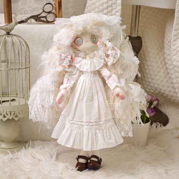 Handgemaakte Arcane Gardenia & Jasmine-babypop, cadeau, kunstpop