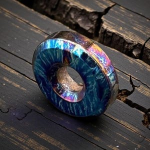 Colorful Titanium Bead, Titanium Flame Anodized Bead, Toxic Titan bead, Lanyard EDC Bead for Knife, Everyday Carry Paracord bead Custom Bead