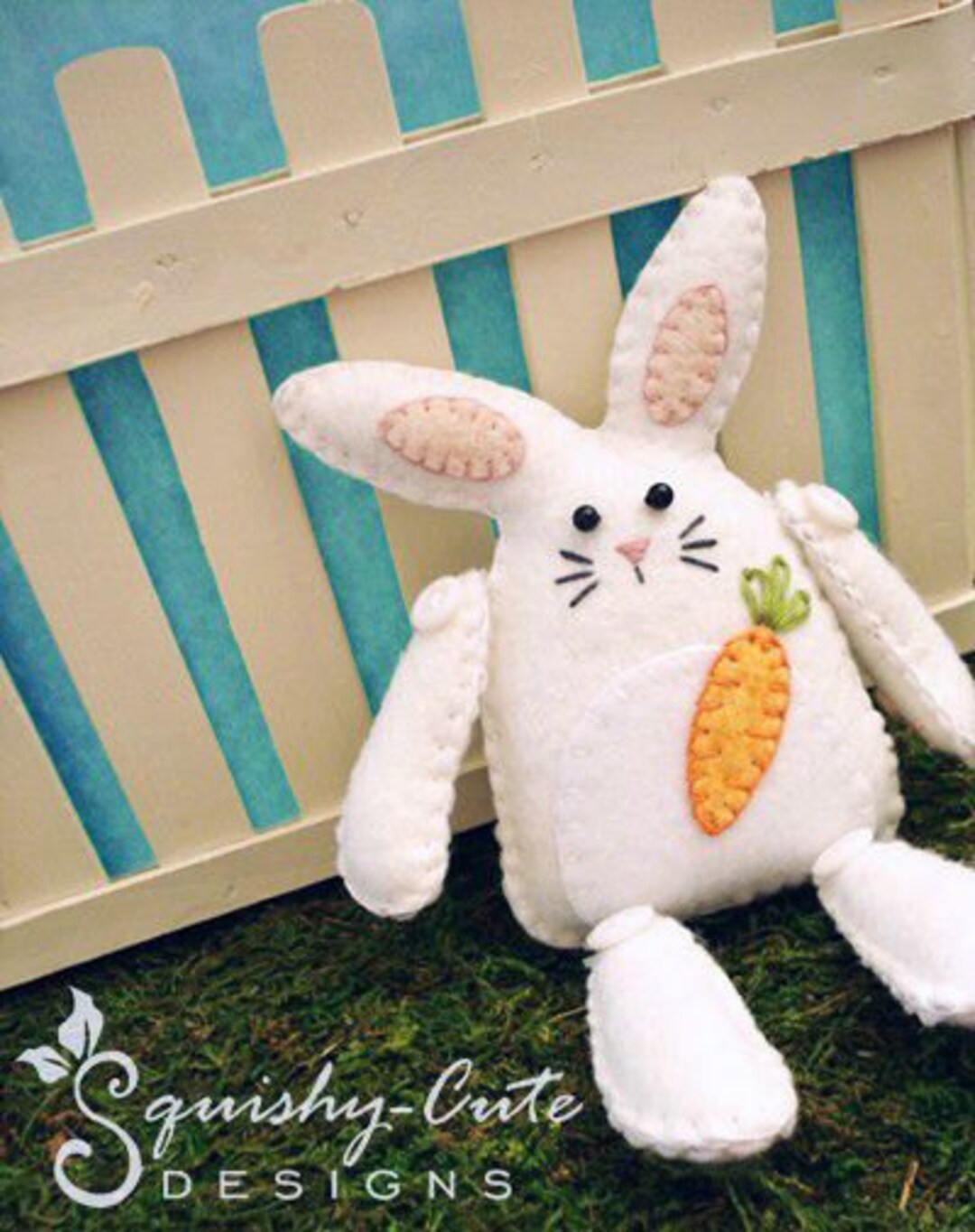 Bunny Sewing Pattern PDF - Stuffed Animal Felt Plushie - Flopsy the ...