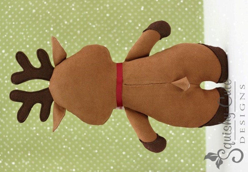 Reindeer Sewing Pattern PDF Reindeer Stuffed Animal Pattern Etsy