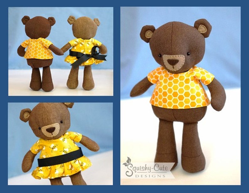 Teddy Bear Sewing Pattern PDF Bear Stuffed Animal Doll - Etsy