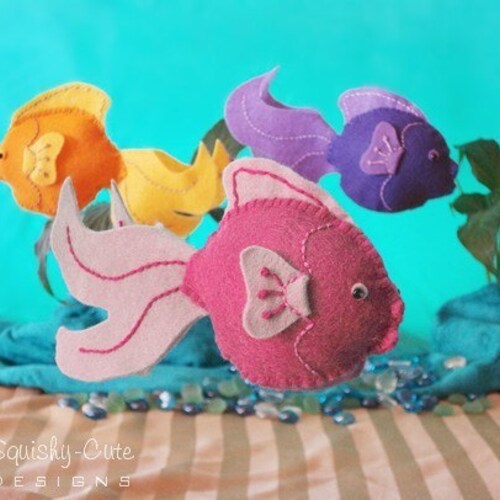 Felt Fish Pattern Fish Plushie PDF Felt Pattern and Etsy