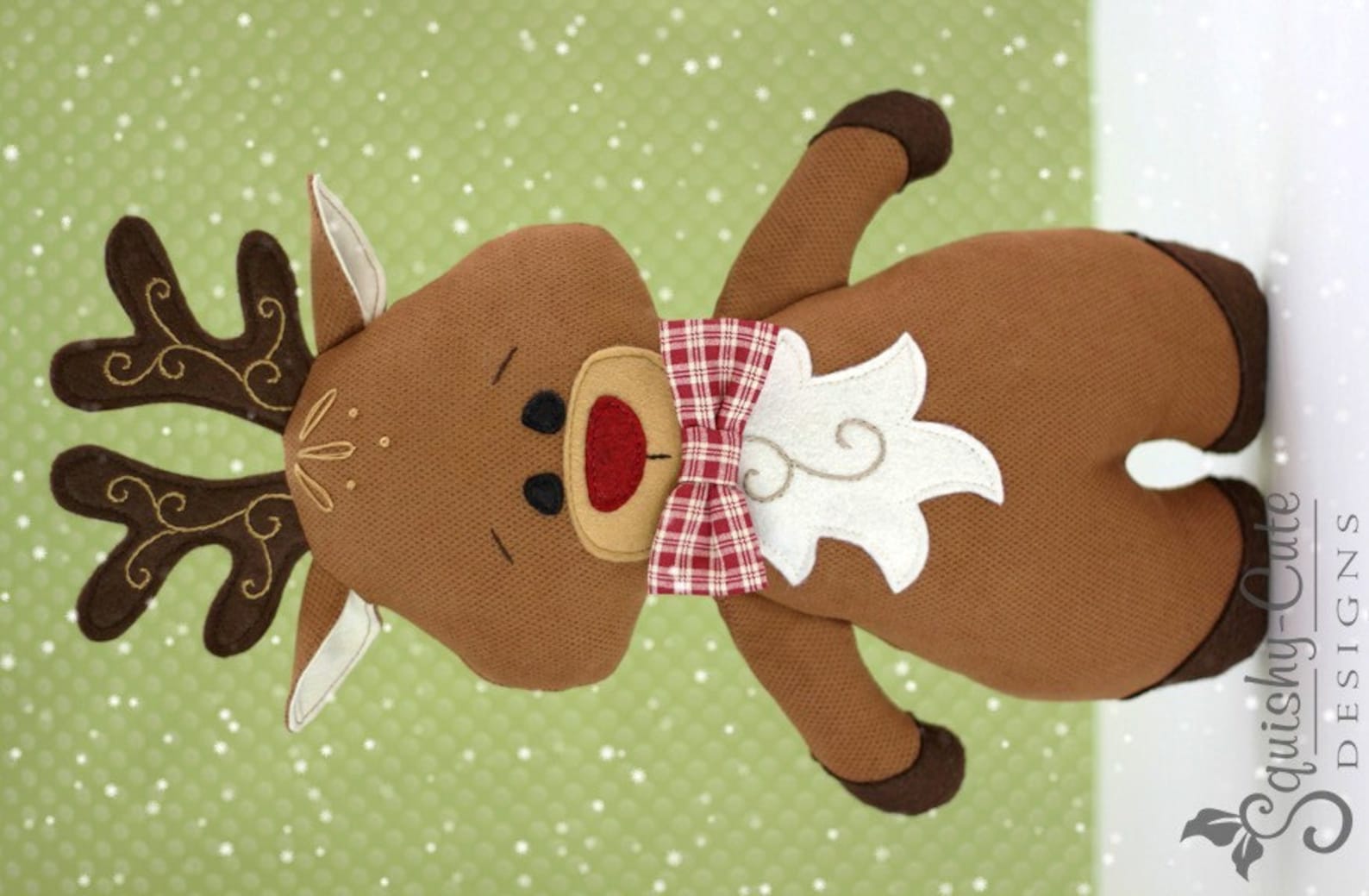 Reindeer Sewing Pattern PDF Reindeer Stuffed Animal Pattern Etsy