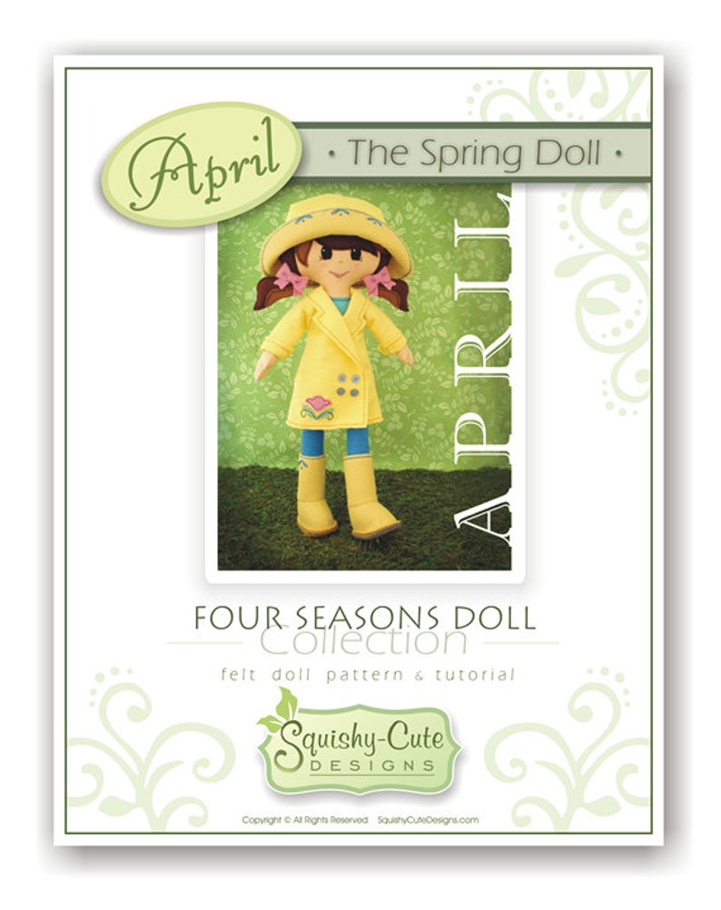 Doll Sewing Pattern PDF - Felt Rag Doll Pattern - Includes Doll Clothes ...