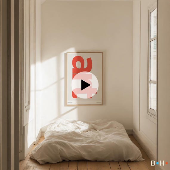 Frame Video Mockup: Wall Art, Poster, Print (PSD Template)
