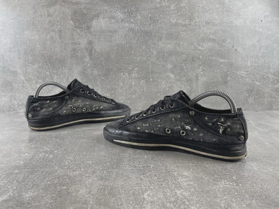 Diesel Y2K Vintage Archives Distressed Denim Sneakers… - Gem