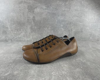 Vintage Bruno Bordese Leather Lace Up Shoes Brown Size EU 43 Made in Italy