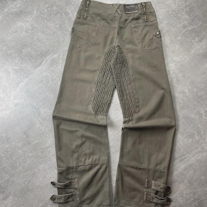 D&G by Dolce Gabbana Vintage 00s Green Khaki Moto Cargo Military