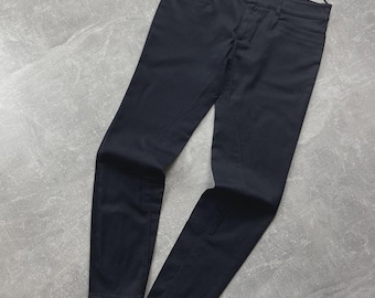 Prada Linea Rossa Technical Riding Zip Hem Pants Black Size 44 Made in Bulgaria