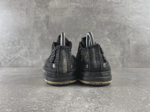 Diesel Y2K Vintage Archives Distressed Denim Sneakers… - Gem