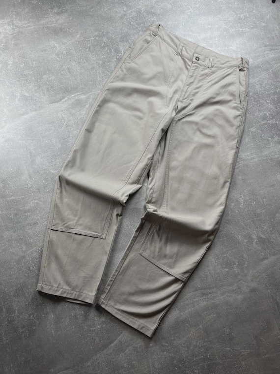 Patagonia, Patagonia Vintage Outdoor Cargo Cotton Pants Beige Size 36 Made in Colombia 2000s