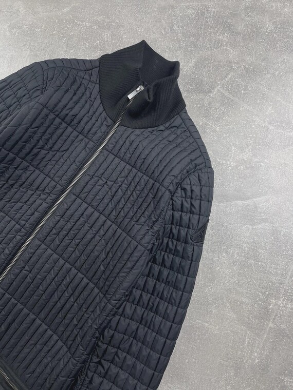 Hogan by Karl Lagerfeld Rare Quilted Bomber Jacket Black Size 44 Made in Romania View 5