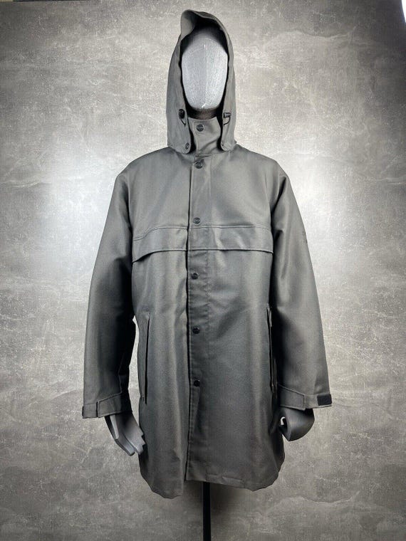 Massimo Osti, Laft Hand Massimo Osti Archives 80s Italy Gray Lined Vintage Jacket Coat Sz 52 With Tags